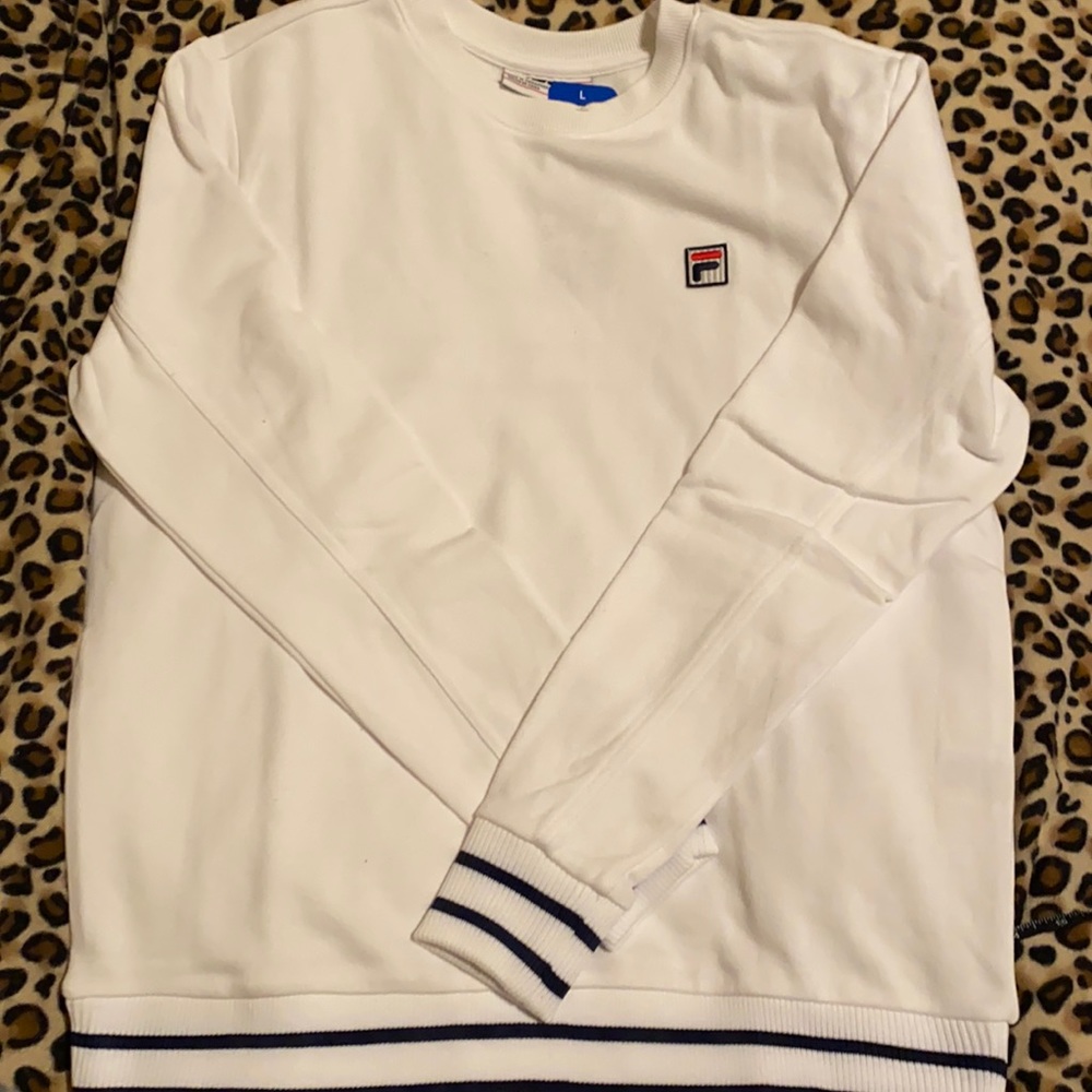 Brand New Fila Sweatshirt NWT White Navy